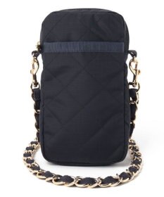 LeSportsac CHAIN MINI PHONE CRSBDY/ディープシーブルーキルト