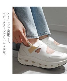 Pointer 日本製 本革ストラップスニーカー