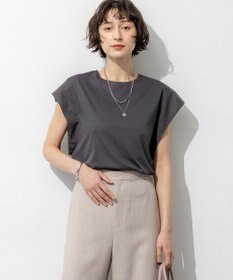 23区 【先行予約】スムースデザイン タフタスリーブ カットソー