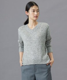 J.PRESS LADIES 【洗える】WARMY LUREX Vネック ニット