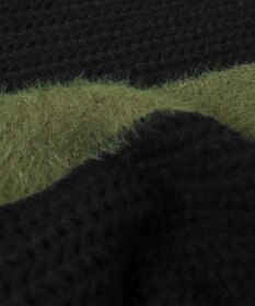 WEGO マテリアルシャギークロップドニット