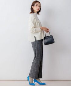 組曲 S 2WAYウォームストレッチ ストレートチェックパンツ