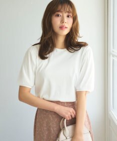 Feroux チュールパフスリーブ プルオーバー