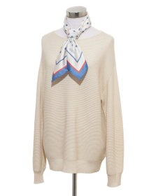 MOONBAT 【シルク100%】MACKINTOSH PHILOSOPHY(マッキントッシュ フィロソフィー）ドット シルクプリントスカーフ 日本製 68cm×68cm UV対策