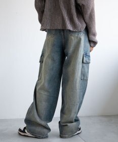 WEGO ヴィンテージウォッシュカーゴデニム