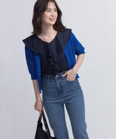 組曲 L ブラウスライクラッフル カットソー