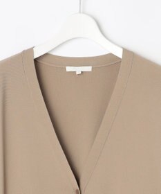 自由区 S 【接触冷感・UVカット・洗える】クレープストレッチニット カーディガン