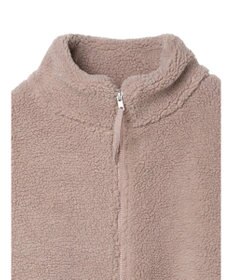 Green Parks スタンドカラーボアブルゾン