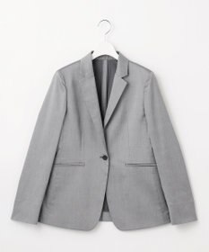 23区 【セットアップ対応/洗える】グロッシーコットンシャンブレー テーラード ジャケット