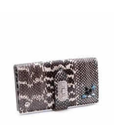 スネークレザー アールデコ金具ロングウォレット / A.D.M.J.  