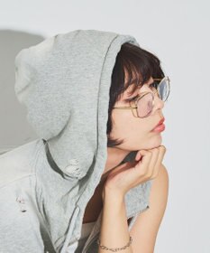 WEGO メタルフレームスクエアアイウェア