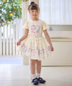 ANY KIDS フラワー ブーケ プリント スカパン