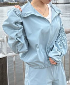 WEGO 【日焼け対策/セットアップ対応】ラッシュガードシャーリングパーカー