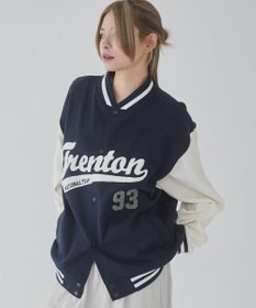 WEGO 【ユニセックス着用ITEM/MLサイズ展開】サガラワッペンスウェットスタジャン