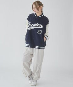 WEGO 【ユニセックス着用ITEM/MLサイズ展開】サガラワッペンスウェットスタジャン