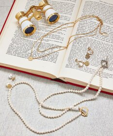 TOCCA OPEN CLOVER PEARL NECKLACE 淡水パール 2WAYネックレス