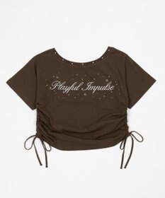 WEGO サイドドロストオフショルグラフィックT
