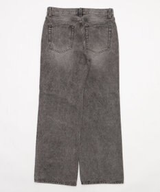 WEGO 【ウエスト調整可】ストレートデニムパンツ