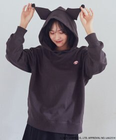 earth music&ecology マイメロディ＆クロミ／ｅａｒｔｈ　耳付きフーディー