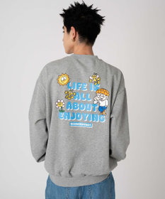 WEGO 【裏起毛/ユニセックス着用ITEM/SMLサイズ展開】アソートグラフィックプルオーバー（4）