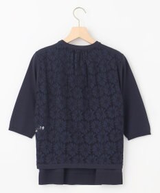 組曲 【2SET・WEB限定】フラワーレース5分袖ツイン ニット