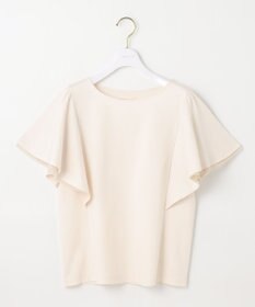 ANY SIS 【接触冷感・UVケア】着映えフリルスリーブ カットソー