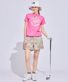 PW CIRCULUS 【WOMEN】SEA TURTLE メッシュコンビモックネックT ゴルフウェア レディース