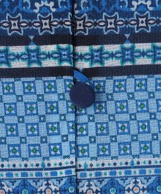 自由区 【洗える・XSサイズあり】オリエンタルモザイクプリント ワンピース