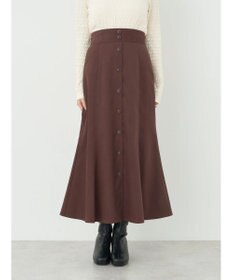 earth music&ecology フロントボタンスカート
