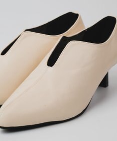 BONTRE 【PRECIEUX JOUET/プレシュウジュエ】Uカットスカルプチャーパンプス