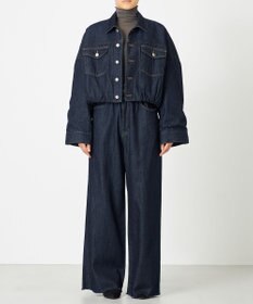 NAVE 【ReNAVE・洗える/中綿】ライトデニム ブルゾン