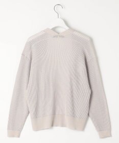 自由区 【洗える・XSサイズあり】ハイツイストコットンアセテートメッシュ カーディガン