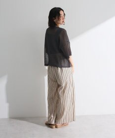 Green Parks テープロゴ透かしニットプルオーバーⅡ