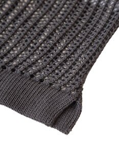 Green Parks テープロゴ透かしニットプルオーバーⅡ