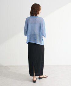 Green Parks テープロゴ透かしニットプルオーバーⅡ