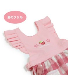 Mother garden マザーガーデン 野いちご フリルエプロン 90cm～110cm ポケット付き