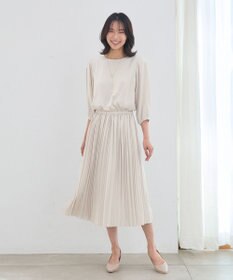 ANY 【洗える・ウエストゴム】セレモニープリーツワンピース