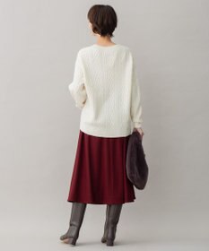 自由区 アランパターン Vネックニット