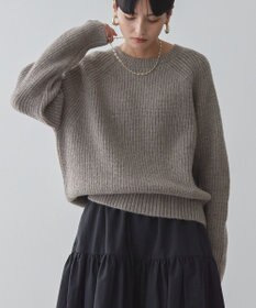 AMERICAN HOLIC Ｍｉｘヤーンラグランニットプルオーバー