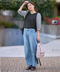 ANY 布帛コンビプルオーバー