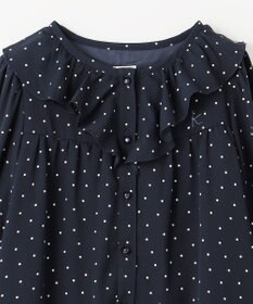 組曲 KIDS 【150-160cm】ラッフルドット ブラウス