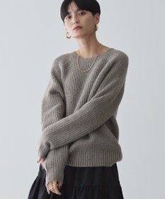 AMERICAN HOLIC Ｍｉｘヤーンラグランニットプルオーバー