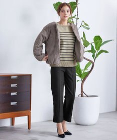 Tiaclasse 【リバーシブル】キルティングエコファー2WAYブルゾン