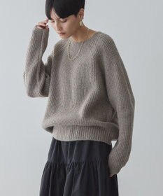 AMERICAN HOLIC Ｍｉｘヤーンラグランニットプルオーバー