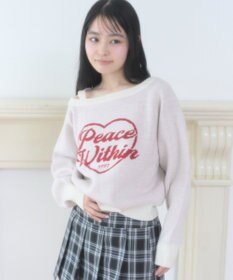 WEGO ハートワンショルニット