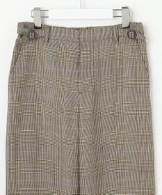 J.PRESS LADIES モナベールツイル チェック ワイド パンツ