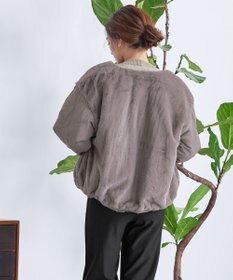 Tiaclasse 【リバーシブル】キルティングエコファー2WAYブルゾン