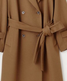 自由区 L 【SHIHOさん着用】Super100sライトビーバーロング コート