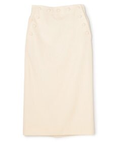 BEIGE， LAZUL / マリンボタンIラインスカート