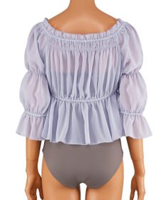 San-ai Resort（三愛水着楽園） パフスリーブトップス付き3点セット水着　9M　【San-ai Resort（サンアイリゾート）】